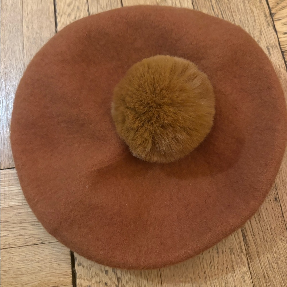 Madewell Rust Wool Beret - Picture 2 of 3